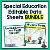 Special Education Data Sheets Ultimate Data Sheet Bundle