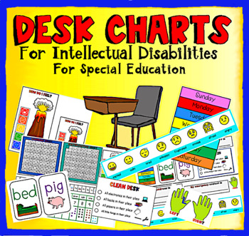 Preview of Special Education Desk Charts – Reference Charts for Intellectual Disabilities