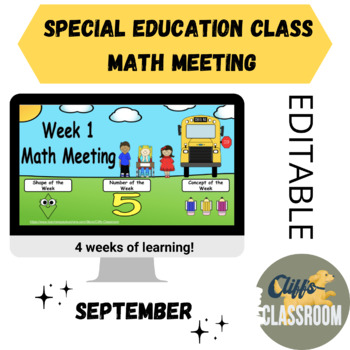Preview of Special Education Digital Math Meeting-September Edition