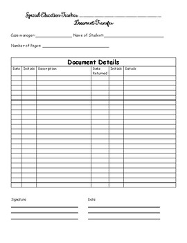 Special Education Document Transfer by 4th ELA and SPED | TPT