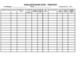 Special Education Evaluation/Re-Eval Tracking Form