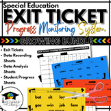 Special Education Exit Tickets for Progress Monitoring-Gro
