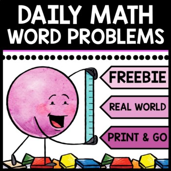 Preview of Special Education - Warm Ups - Word Problems - FREEBIE - Daily Math