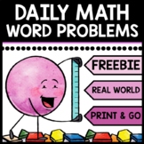 Special Education - Warm Ups - Word Problems - FREEBIE - D