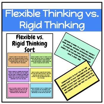 Preview of Special Education Flexible vs. Rigid Thinking Flashcard Sort