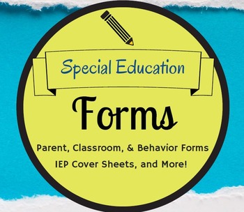 Preview of Special Education Forms