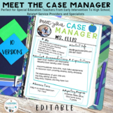 Special Education Forms Meet The Teacher Case Manager IEP 
