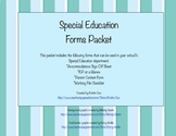 Special Education Forms Packet