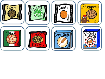 Preview of Special Education Frozen Food Task Cards