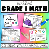 Special Education GRADE 1 MATH for the whole YEAR! - Modif