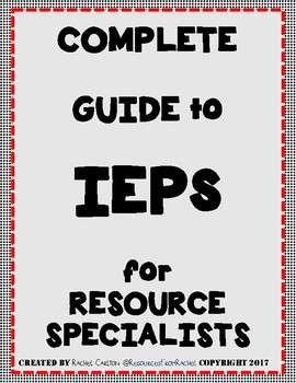 Preview of Special Education: Guide to being a Resource Specialist (What, How, and Why)