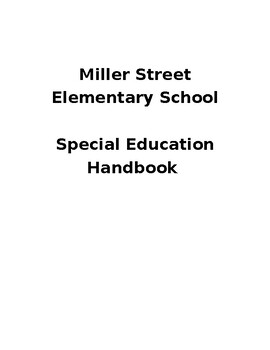 Preview of Special Education Handbook