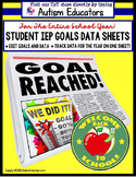 Data Collection Sheets for IEP Goals Special Education Tea