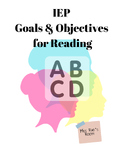 Special Education IEP Goals and Objectives for Reading