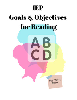 Preview of IEP Goals and Objectives for Reading