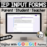 Special Education - IEP Input Forms (GOOGLE)