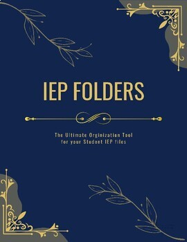 Preview of Special Education IEP Student Binder Organizational Tool