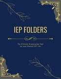 Special Education IEP Student Binder Organizational Tool