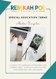 Special Education IEP Terminology Guide for Families