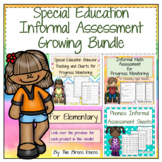 Special Education Informal Assessment For Progress Monitor