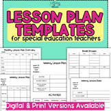 Special Education Lesson Plan Template Special Ed Lesson P
