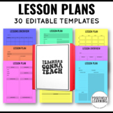 Special Education Lesson Plan Templates | Editable and Printable
