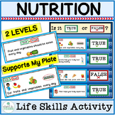 Special Education Life Skills Interactive Nutrition True-F