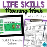 Special Education Life Skills Morning Work and Daily Warm 