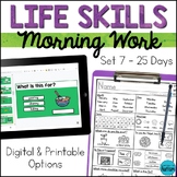 Special Education Life Skills Morning Work and Daily Warm 