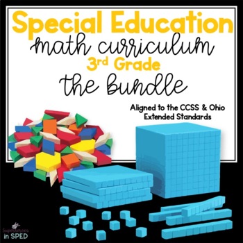 Preview of Special Education Math Curriculum: 3rd Grade BUNDLE