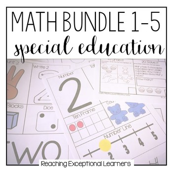 Preview of Math Bundle 1-5 for Special Education