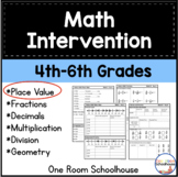 Special Education Math Intervention Curriculum: Unit 1 Pla