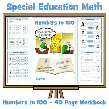 Preview of Special Education Math - Numbers to 100