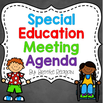 Preview of Special Education Meeting Agenda
