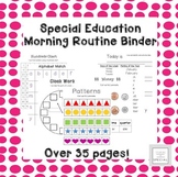 Special Education Morning Binder