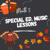 Special Education Music Lessons - November