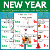 New Year Yes No Questions Worksheets Speech Therapy Specia