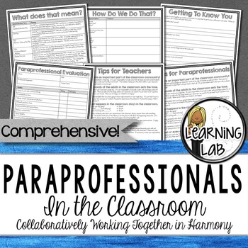 Preview of Special Education - Paraprofessionals in the Classroom