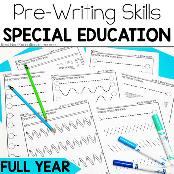 Preview of Special Education Pre-Writing Notebook