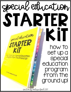 Preview of Special Education Program Starter Kit- Single Teacher License