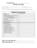 Special Education RE eval Eligibility Checklist