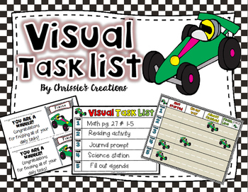 Preview of Special Education RTI Visual Task List Behavior Intervention