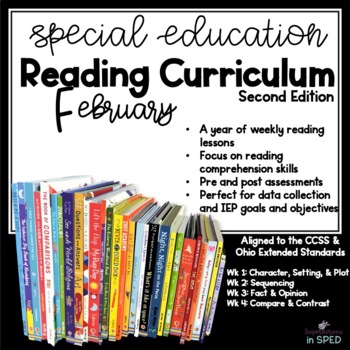 Preview of Special Education Reading Curriculum 2nd Edition: February