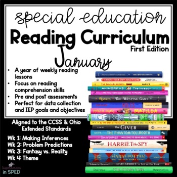 Preview of Special Ed Reading Curriculum- January- Reading Skills