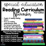 Special Education Reading Curriculum- November- Reading Sk