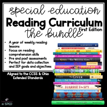 Preview of Special Education Reading Curriculum Bundle Reading Comprehension Skills