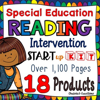 Preview of Special Education:  Reading Intervention:  Start up kit Bundle