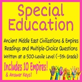 Special Education Reading & Questions- Civ & Empires of An
