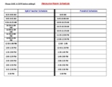 Special Education Resource Room Schedule Template EDITABLE!!