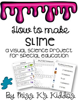 Preview of Special Education SLIME Visual Science Project